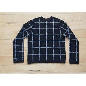 H&M Divided Women's Black & White Plaid Long Sleeve Sweater Size Small